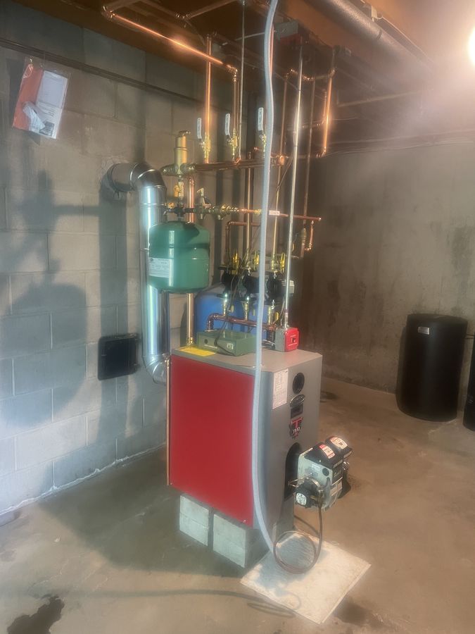 Oil Boiler & Expansion Tank — Complete Installation