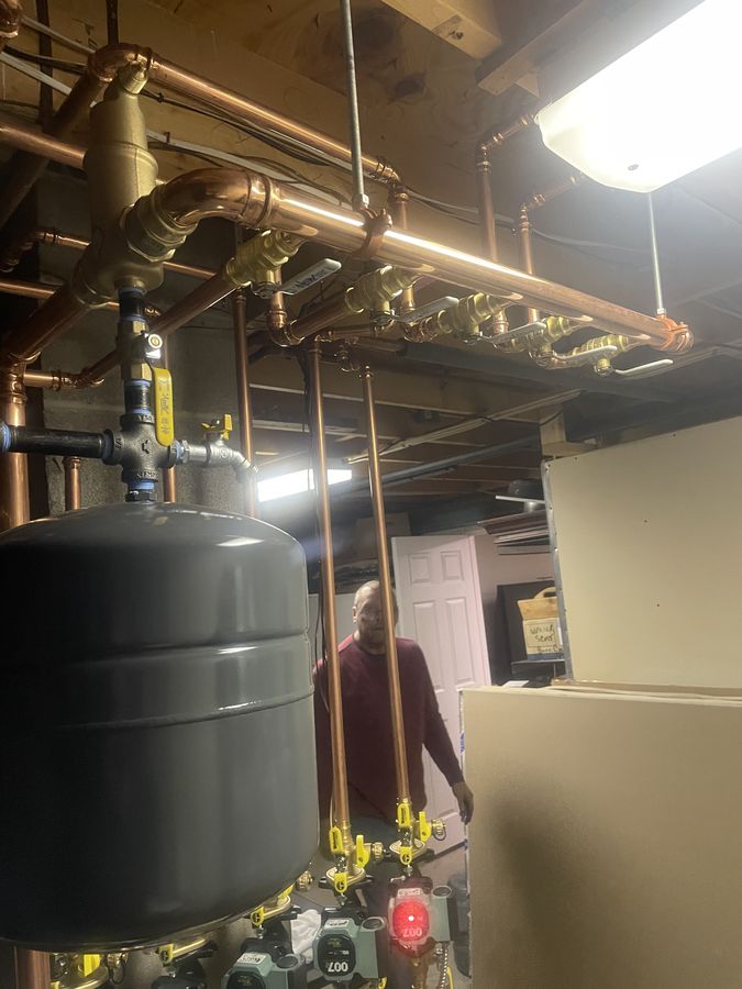 Copper Pipe Distribution & Expansion Tank