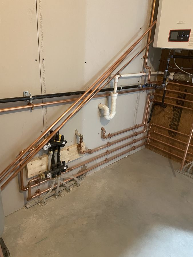 Radiant Floor Heating — Copper Supply Lines