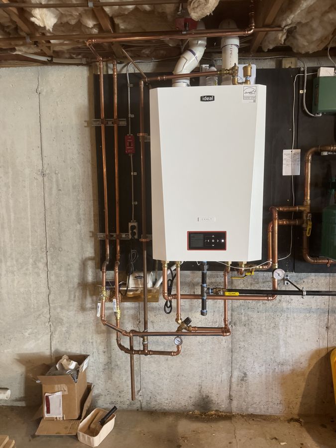 Ideal Exalt Gas Boiler — Wall Mount Installation