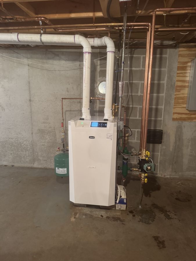 Ideal Exalt Gas Boiler — New Install with Copper Piping