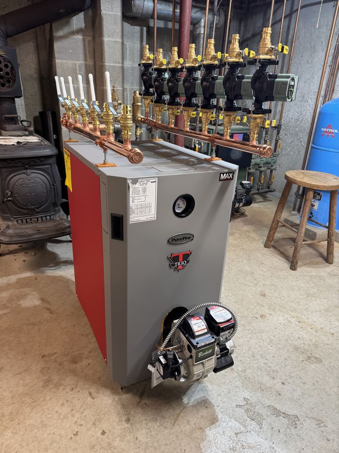PurePro Trio MAX — Multi-Zone Oil Boiler Install