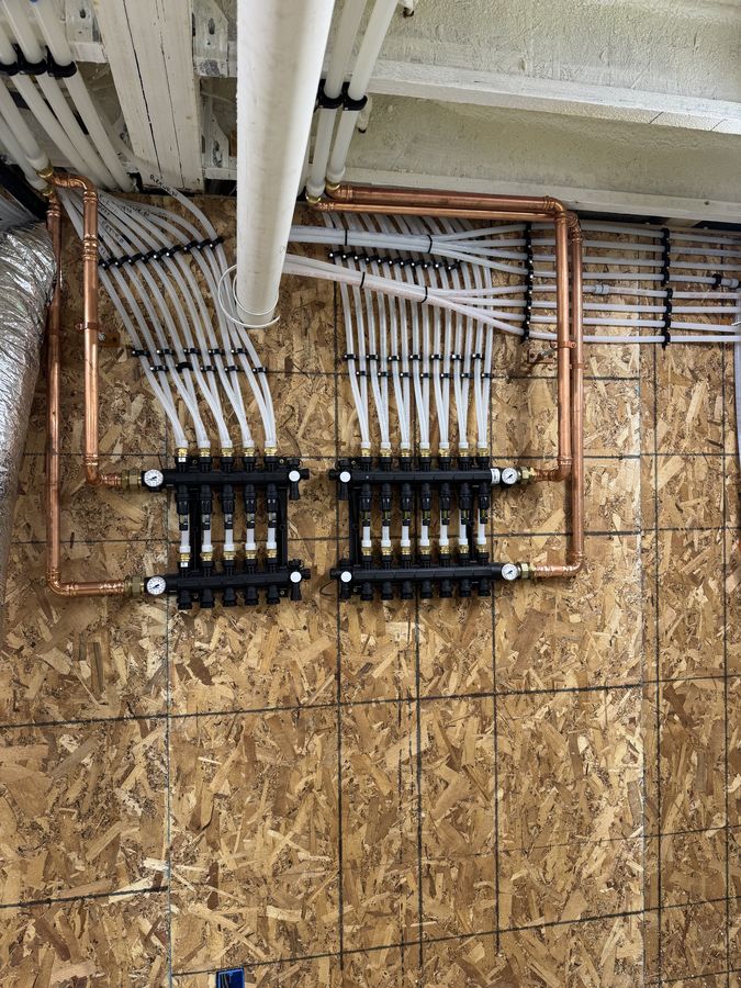 Large-Scale Radiant Heat Manifold System