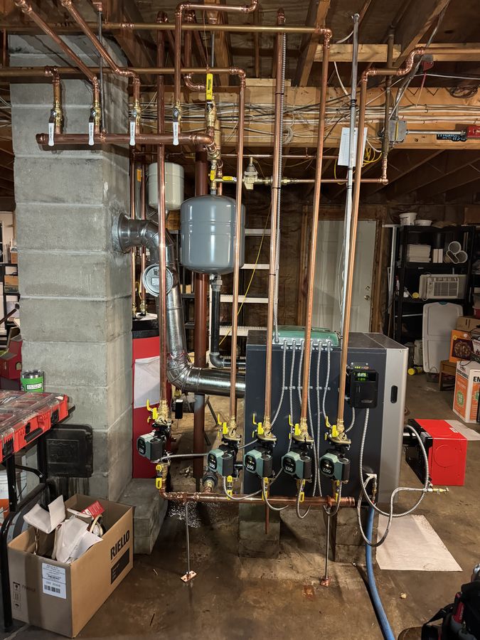 Multi-Zone Boiler System — Copper Header Detail